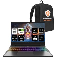 Casper Excalibur Intel Core I7 12650H 40GB 2tb SSD RTX4050/6GB 15.6" Fhd 144Hz Fdos Taşınabilir Bilgisayar G870.1265-DFA0X-B & Per4 Çanta G8701265DFA0XBP339