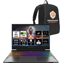 Casper Excalibur Intel Core I7 12650H 12GB 2tb SSD RTX4050/6GB 15.6" Fhd 144Hz W11H Taşınabilir Bilgisayar G870.1265-DFA0X-B & Per4 Çanta G8701265DFA0XBP359