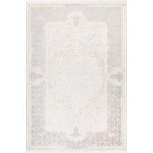 Ipek Mekik Halı Gaspara Krem Gri Klasik Desen Halı