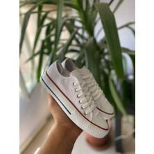 Star You Store Beyaz  Kısa  Keten Sneaker  Sporayakkabı Günlük Ortopedik