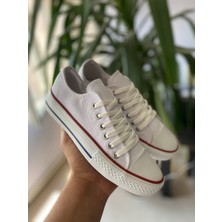 Star You Store Beyaz  Kısa  Keten Sneaker  Sporayakkabı Günlük Ortopedik