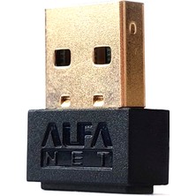 Alfa Net W102 Mini Internet Wifi Adaptörü Nano USB 150 Mbps Masaüstü Bilgisayar Kablosuz Ağ Wi-Fi Alıcısı