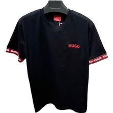 Hugo Boss Kol Ribana Yazılı T-Shirt