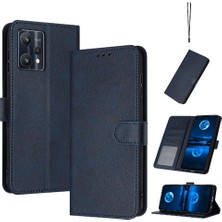 Manyi Mall Oneplus Nord Ce 2 Lite 5g Için Flip Case Pu ile Kart Yuvası ile Saf Renk (Yurt Dışından)