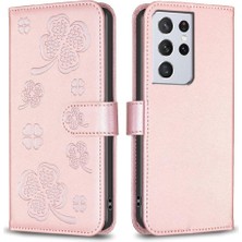 Manyi Mall Samsung Galaxy S21 Ultra 5g Için Flip Case Kart Yuvaları Tutucu Kickstand Pu (Yurt Dışından)