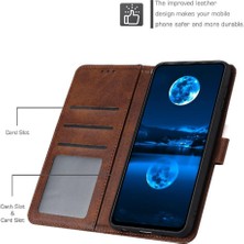 Manyi Mall Xiaomi 11T/11T Pro Kickstand Saf Renk Pu Deri ile Flip Case (Yurt Dışından)