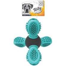 M-Pets Saturn Ödül Hazneli TPR Köpek Oyuncağı 14 cm Mavi