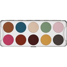 Kryolan Eye Shadow Palette 10 Colors Classic Göz Farı