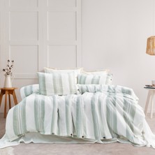 Schafer Home Costa Ipliği Boyalı Çift Kişilik Nevresim Takımı 4 Parça-Haki