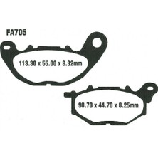 Ebc Fren Balatası SFA705 Yamaha X-Max 125 250 300 2018-2022