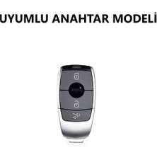 Alazpay Mercedes E C B Serisi C180 C200 W205 W213 E200 300 Uyumlu Anahtar Kılıfı (1 Adet)