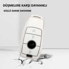 Alazpay Mercedes E C B Serisi C180 C200 W205 W213 E200 300 Uyumlu Anahtar Kılıfı (1 Adet)