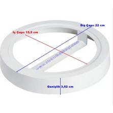 Işıldar 12W Yuvarlak Sıva Üstü LED Panel Kasası