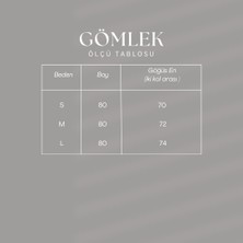 Bi Moda Püskül Detay Oversize Düşük Kol Flamlı Keten Gömlek