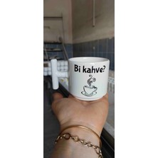 My Cup Bi Kahve? Yazılı Seramik T Kupa