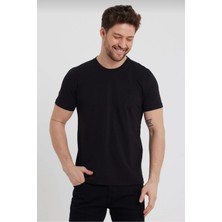 Beyaz Standart Kalıp Basic 5'Li Paket T-Shirt