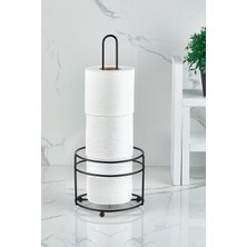Orsa Home 957 Yedekli Wc Kağıtlık Mat Siyah