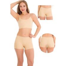 New Lilla 501 Basic Lazer Kesim Dikişsiz Kadın Boxer Külot