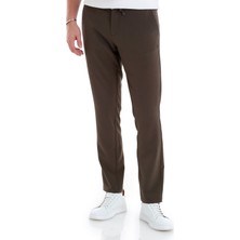 HTML Haki Dinamik Fit Düz Yandan Cepli Jogger Pantolon