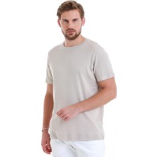 Taş Regular Fit Düz Bisiklet Yaka Pamuklu Tişört