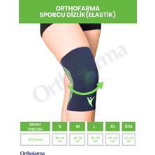 Orthofarma Ortopedik Dizlik Medikal Koruyucu Elastik Spor Dizlik Seti - Voleybol, Basketbol, Fitness ve Tenis