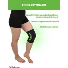 Orthofarma Ortopedik Dizlik Medikal Koruyucu Elastik Spor Dizlik Seti - Voleybol, Basketbol, Fitness ve Tenis