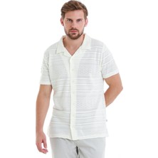 Hatem Saykı Beyaz Regular Fit Düz Polo Yaka Tişört