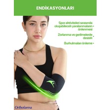 Elastik Örme Dirseklik - Spor ve Fitness Için Ortopedik Destek Tenis, Basketbol (1 Adet)