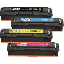 Qstar Hp 207A Muadil Toner Çipli Set Siyah Mavi Sarı Kırmızı W2210A W2211A W2212A W2213A