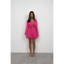 Black Fashion Kayık Yaka Uzun Kol Crop