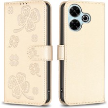 GX Boutique Xiaomi Poco M6 4g Iş Ekleme Yonca Çok Renkli Cüzdan Için Flip Case (Yurt Dışından)