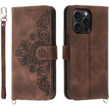 GX Boutique Iphone 15 Için Flip Case Pro Max Darbeye Dayanıklı Kabartmalı Bileklik Çoklu (Yurt Dışından)