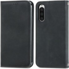 GX Boutique Sony Xperia 10 V Için Flip Case Basit Iş Cüzdan Kapak Çevirin Deri (Yurt Dışından)