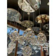 Eczeka Home Led Aysınlatmalı Kristal Taşlı Avize