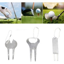 Lunzhao Shop B Bir Stil 1 Adet Golf Çim Onarım Aracı Top Puan Işareti Pitch Temizleyici Aracı Yeşil Çinko Alaşımlı Çatal Golf Aksesuarları (Yurt Dışından)