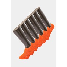 Türen 9005 Erkek Puanlı Sneakers Çorap 6'lı Paket-Turuncu