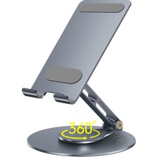 Apera Nr2 Masaüstü Telefon Tutucu Döner Alüminyum Paslanmaz Çelik Katlanabilir