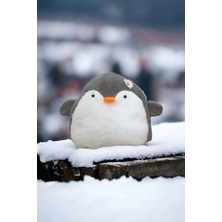 Pingu Penguen Yastık Uykucu Dolum Oyuncak 30CM Orta Boy Hediyelik Yastık