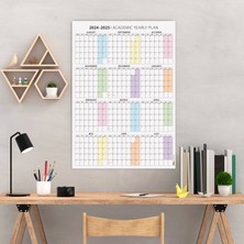 Bi'aldım 2024-2025 Akademik Duvar Takvimi, Ağustos Başlangıçlı, Academic Wall Calendar