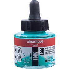 Amsterdam Sıvı Akrilik Mürekkep Boya 30ML 661 Turquoise Green