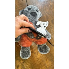 Gönülden Tasarım Sünger Çantalı Tasarım Ayı Arma Dikiş Aplike 2720 cm