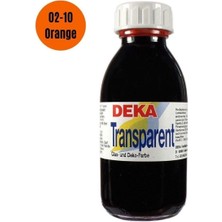 Deka Transparent 125 ml Cam Boyası 02-10 Orange (Turuncu)