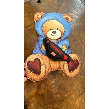 Gönülden Tasarım Sünger Çantalı Tasarım Ayı Arma Dikiş Aplike 27X19 cm