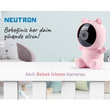 Neutron Ninni Söyleyen Gece Görüşlü Wifi Pembe Bebek Izleme Kamerası