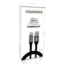 Itouchtech Type-C Premium Hızlı Şarj ve Data Kablosu 3.4 A