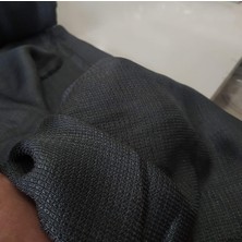 Ran Perde Ince Keten Tül Fon Perde – Koyu Gri - Pileli Dikim -Ince Dokulu - 1 Adet - Kg700