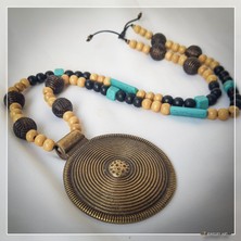 Z Jewelry Art Enıola - Etnik ve Otantik Bohem Kolye