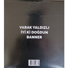 Ngüzel Party Iyi Ki Doğdun Yazısı Siyah Altın Banner