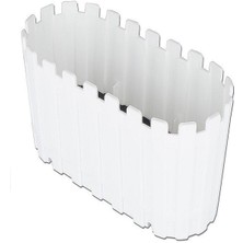 Akasya Balkon Saksı Beyaz 30