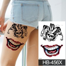 Gerçekci Joker Geçici Dövme Tattoo